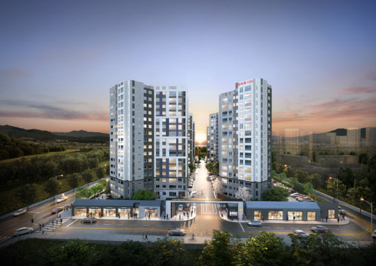 순천 금호어울림 더파크 투시도. <금호건설 제공>